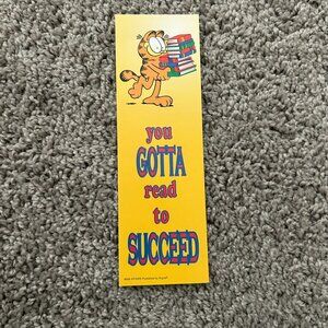 Vintage Garfield Bookmark “You Gotta Read to Succeed”